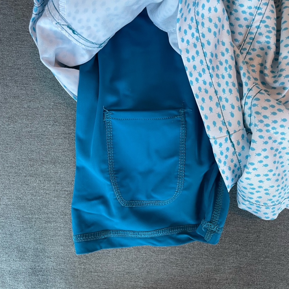 BLUE & WHITE HYBRID SWIM SHORT | Small - Picture 7 of 7